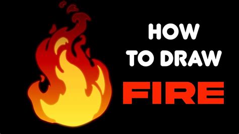 How To Draw Fire Easy Drawing Tutorial Youtube