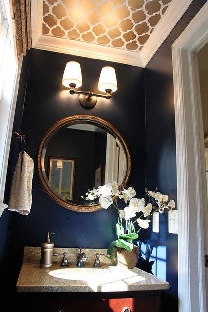 Master Bathroom Decor With Images Powder Room Paint Gold Ceiling