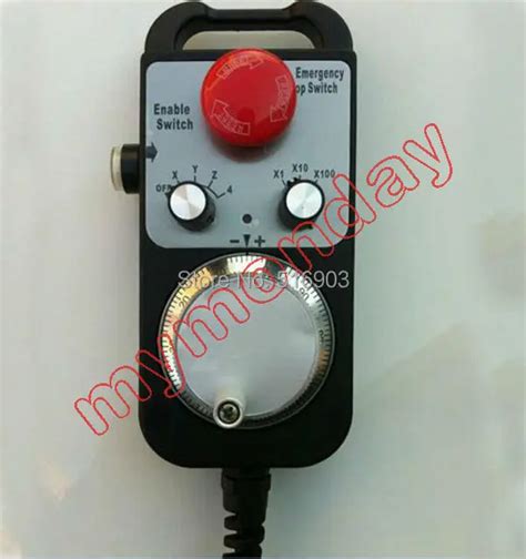 Free Shipping Cnc 4 Axis Mpg Pendant Handwheel Emergency Stop For