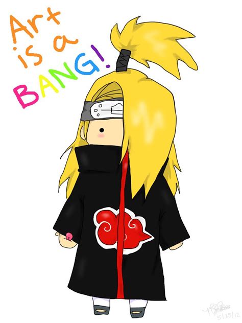 Deidara Chibi By Epileptic Crayons On Deviantart