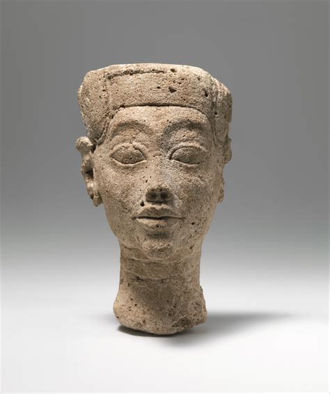 head of akhenaten or nefertiti new kingdom amarna period the metropolitan museum of art