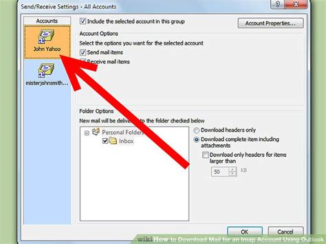How To Download Mail For An Imap Account Using Outlook 9 Steps