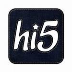 Hi5 Jeans Icon Social Icons Square Dark