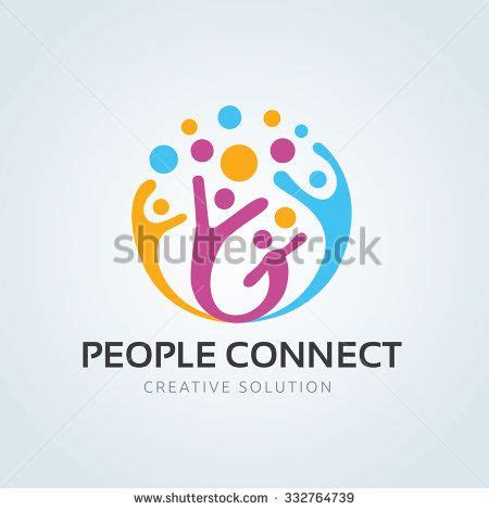Its good in widescreen or other screens. People connect logo,communication logo,family logo,vector ...