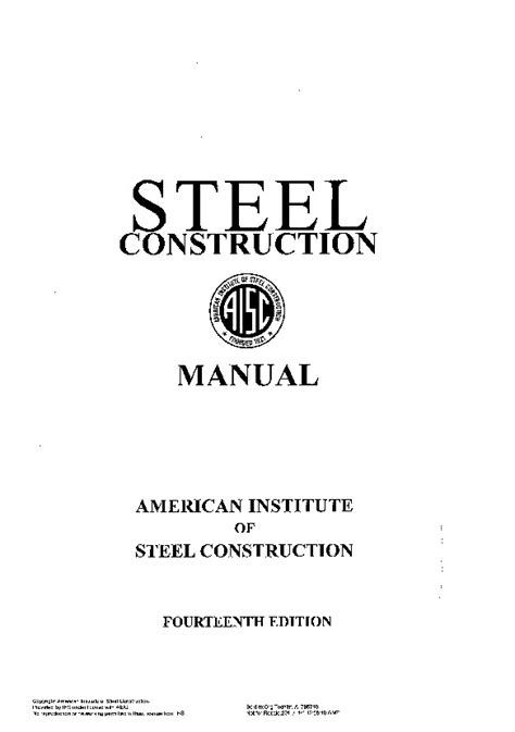 Download Pdf Aisc Steel Construction Manual 14th Edition Ansi Aisc