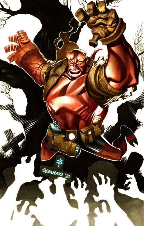 Hellboy By Smitty Tut On Deviantart Comic Book Artwork