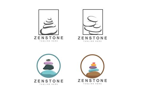 Balance Stone Logo Design Vector Therapy Stone Massage Stone Hot Stone And Zenstone Product