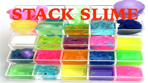 Stack Slime And Putty Rainbow Fun Color Slime Types Youtube