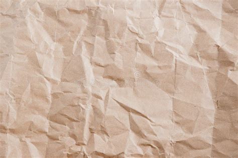 Background Old Brown Crumpled Paper Texture Stock Illustration
