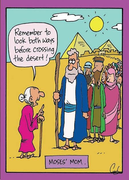 Mosess Mother Funny Cartoons Christian Cartoons Bible
