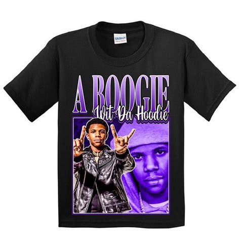 A Boogie Wit Da Hoodie Rapper Vintage Black T Shirt Teefox Store
