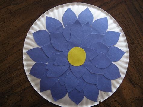Paper Plate Flower Kiddie Crafts 365 Blog