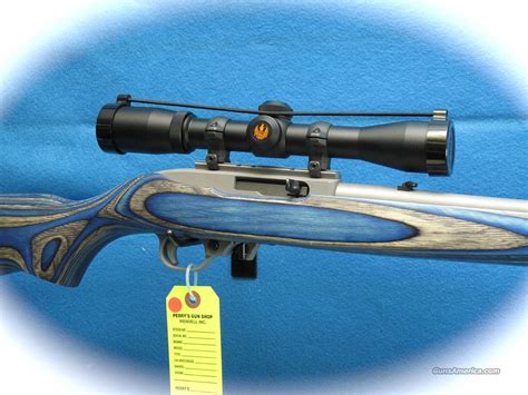 Ruger 1022 Blue Laminated Stock Wnikon 4x Sco For Sale
