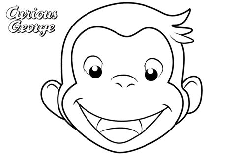 Free download 30 best quality george curious coloring pages at getdrawings. Curious George Coloring Pages Simple Face Drawing - Free ...