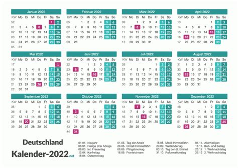 Kalender 2022 Kalender 2022 Deutschland Images
