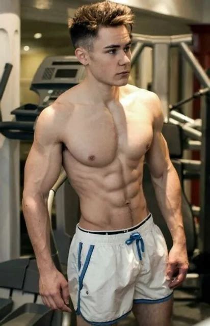 Shirtless Male Muscular Fitness Workout Gym Jock Beefcake Hunk Photo X G Picclick