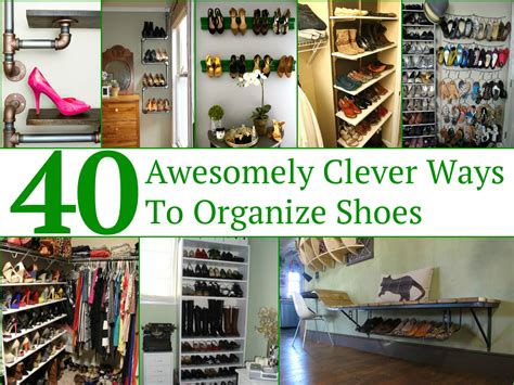 And no space is more unused than the 12 inches of wall below your ceiling. 40 Awesomely Clever Ways To Organize Shoes