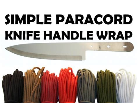 How to braid paracord on a knife handle. How To Wrap A Knife Handle With Paracord - Simple 3-5 M... | Doovi