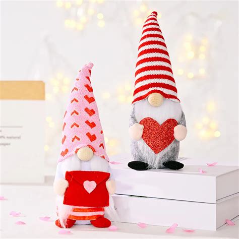 valentine s day ornaments faceless doll decoration rudolph dwarf gnome plush ts お買い得品
