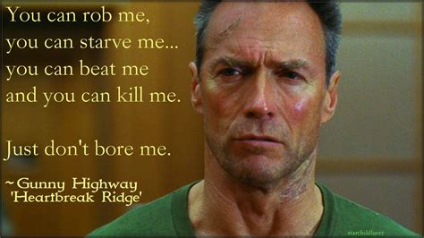 Clint Eastwood Heartbreak Ridge Quotes Clint Eastwood Clint