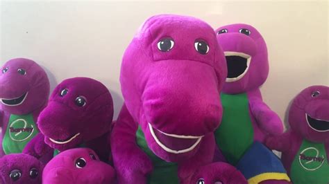 barney the dinosaur toy stuffie collection barney and friends actimates youtube