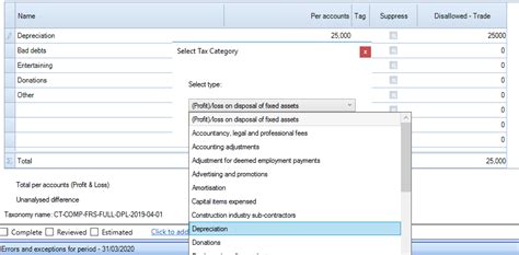 Adjusting Profit And Loss Items Cch Software User Documentation