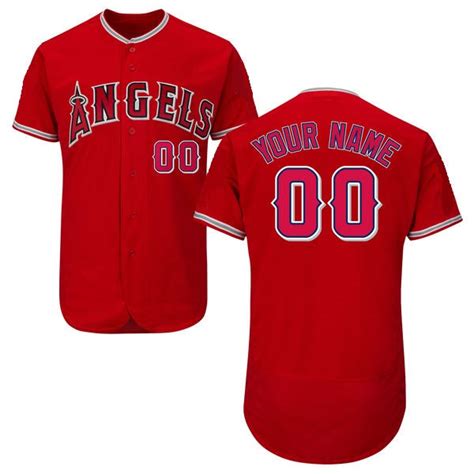 Los Angeles Angels Customizable Baseball Jersey Best Sports Jerseys
