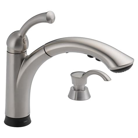 We may earn an affiliate commission when you buy through links on our site. Single Handle Pull-Out Kitchen Faucet with Touch2O(R ...