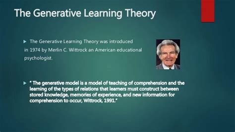 Generative Learning Research