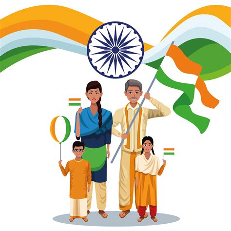 India Independence Day Card Vector Art At Vecteezy
