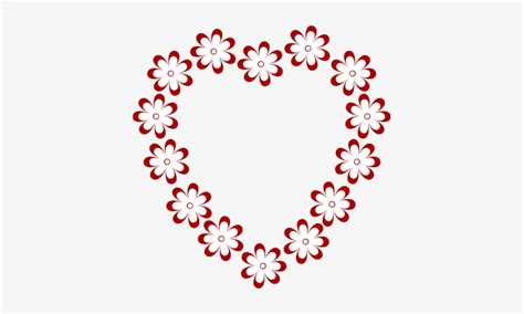Download Heart Border Clip Art - Heart Shaped Flower Borders PNG Image | Transparent PNG Free Download on ...