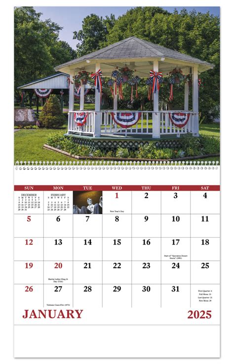 2024 Celebrate America Spiral Calendar 11 X 19 Imprinted Spiral