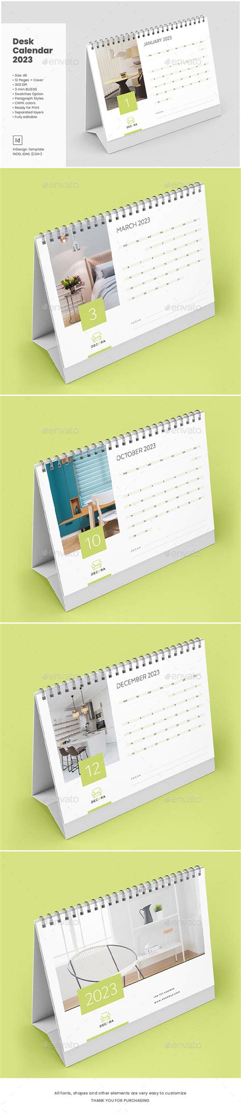 Calendar Calendar Templates And Designs Graphicriver