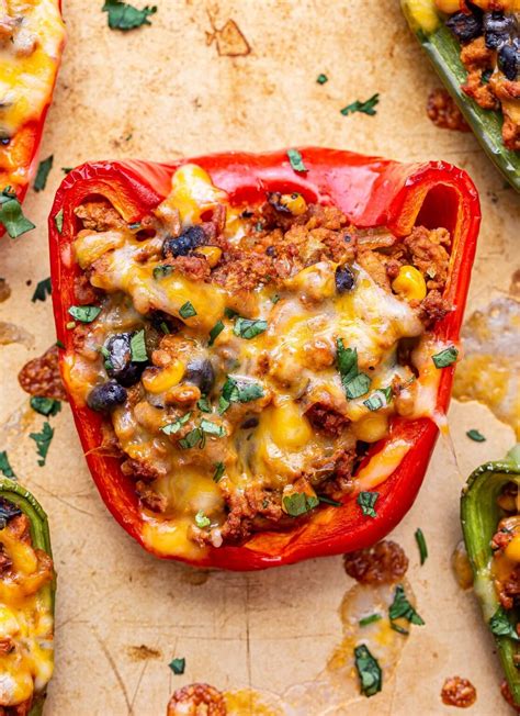 Taco Stuffed Peppers Recipe Runner