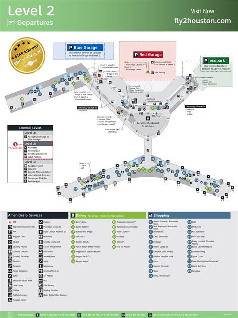 William P Hobby Airport Map Tourist Map Of English