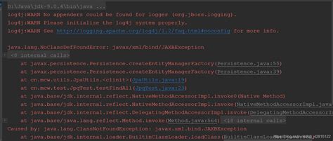 Java Lang Noclassdeffounderror Javax Xml Bind Jaxbexception