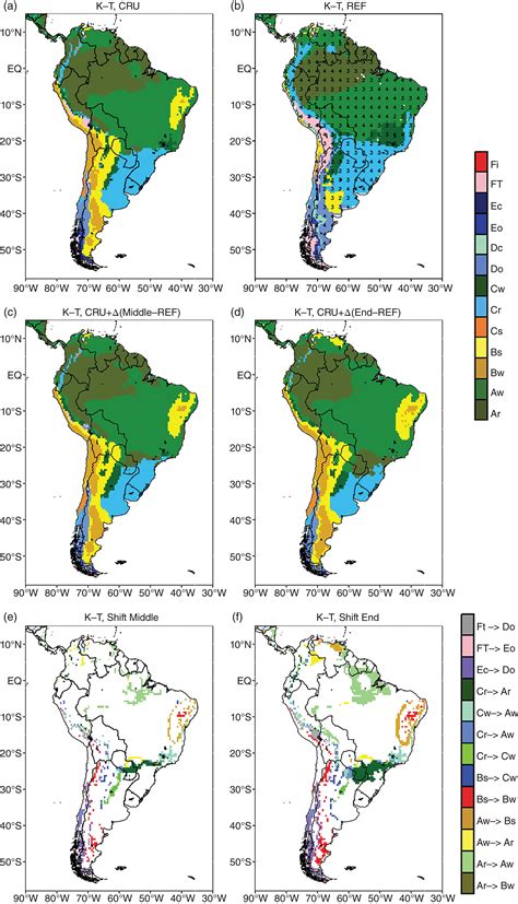 Changes In Koppentrewartha Climate Classification Over South America