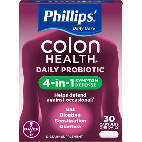 Phillips Colon Health Probiotic One Daily Capsules 30 Count Walmart