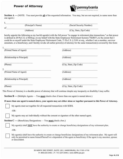 Free Fillable Pennsylvania Power Of Attorney Form Pdf Templates