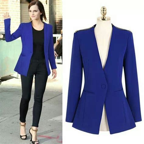 pin by carmen on outfit blazer outfits for women blue jackets outfits blue blazer outfit