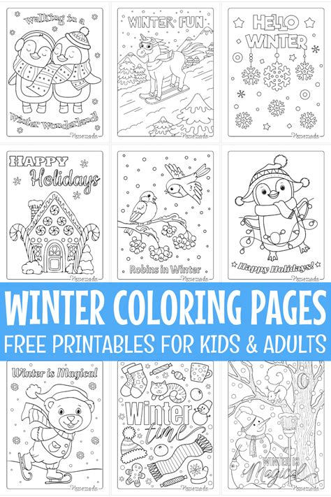 92 Best Winter Coloring Pages Free Printable Downloads