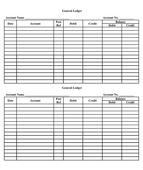 This paper consists of 6 printed pages excluding this cover page 0 question 1 (25 marks) la diva dress shop produces custom designed dresses for retail sales on the premises. 7 Best Images of Accounting Ledger Template Printable - Free Printable General Ledger Template ...