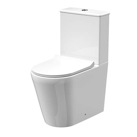 Harbour Acclaim Rimless Btw Close Coupled Toilet And Soft Close Seat