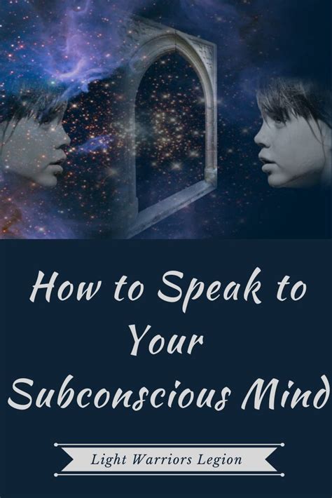 How To Speak To Your Subconscious Mind Subconscious Mind