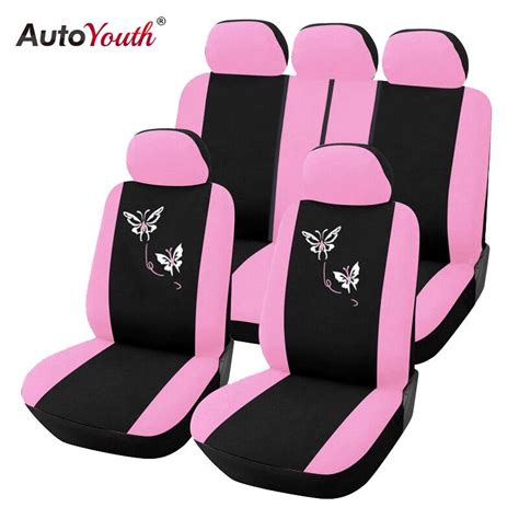cheap autoyouth new arrival pink car seat covers butterfly embroidery woman seat covers joom