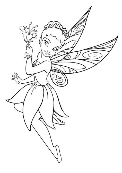 Flower Fairy Coloring Pages Printable Coloring Pages