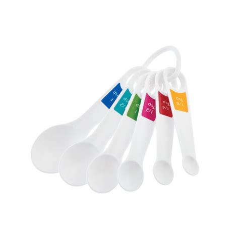 Farberware Set Of 6 White Professional Plastic Measuring Spoons 1 Sets