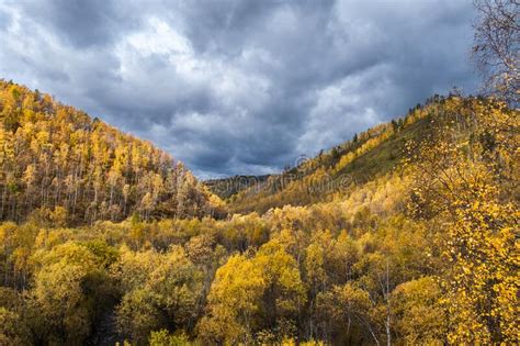 Dramatic Stormy Sky In The Mountains In Autumn Picturesque Autumn