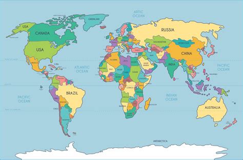 10 Best Simple World Map Printable