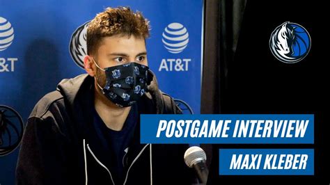 Mavs Postgame Interview Maxi Kleber Youtube